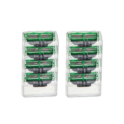 Сменные кассеты Gillette Mach3 зеленые, 8 шт