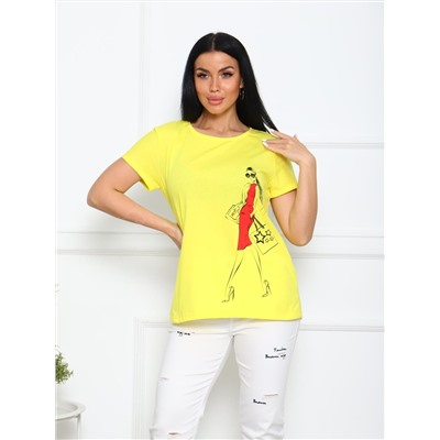 Ледис - футболка желтый