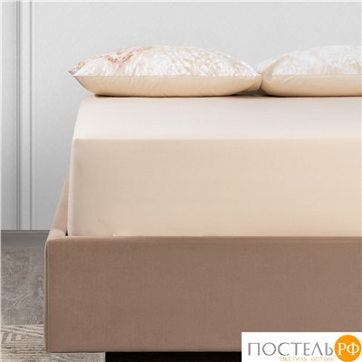DOME ИЗАМАЛИ Простыня на резинке 160х200х25, 1 пр, хл.