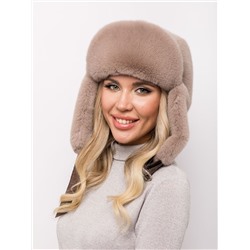 Ушанка Скай(эконорка)60-серо-бежевый