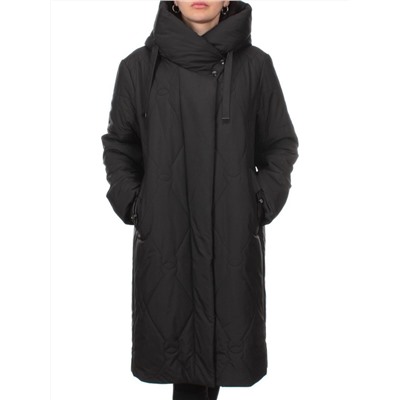 1119 BLACK Пальто зимнее облегченное женское (холлофайбер 150 гр.)