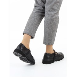 06-DLG06-1 BLACK Туфли женские (натуральная кожа)