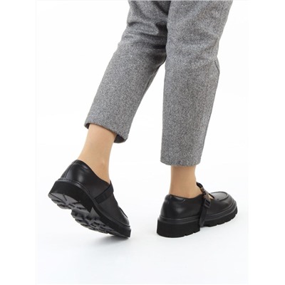 06-DLG06-1 BLACK Туфли женские (натуральная кожа)