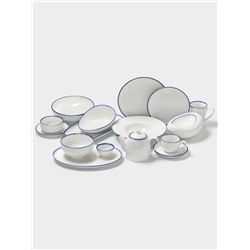 Салатник Magistro Blue Lagoon, 700 мл, 14.6×6.7 см, фарфор, белый