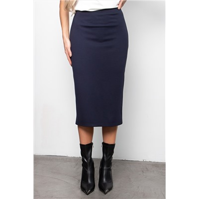 Юбка-карандаш тёмно-синяя Элли 65 см №1
