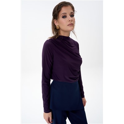 Лонгслив Нора (фиолетовый)