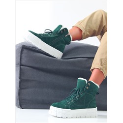 Ботинки ED'ART 216.212131'w. зеленый замша