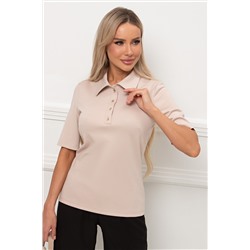 Блуза трикотажная бежевого цвета Вербена №2