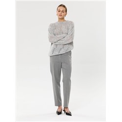 Брюки светло-серые укороченные