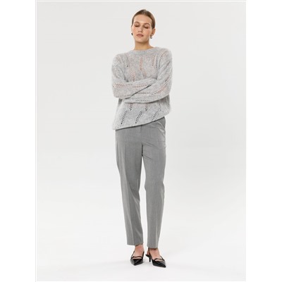 Брюки светло-серые укороченные