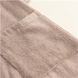 Халат махровый женский SL HOME: Basic «Саббиа», хлопок 100%, коричневый