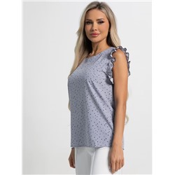 Блуза Карлотта (серая) Б15403-50М