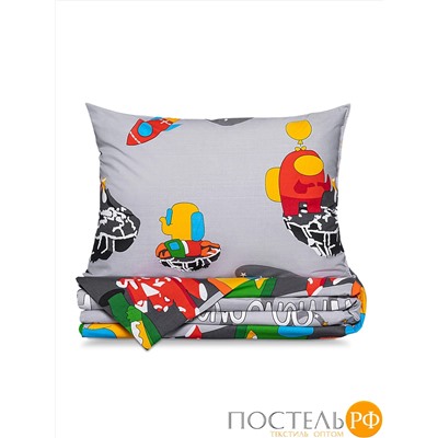 DOME КПБ АНЕСА сер 145х215-1/160х215-1/50х70-2, 4пр., хл