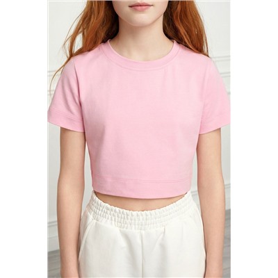 Укороченная футболка для девочки Happyfox