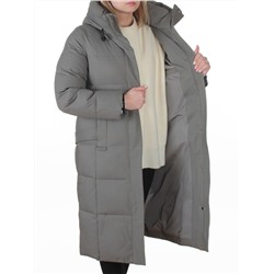 8321 GRAY/GREEN Пальто зимнее женское (200 гр. холлофайбер)