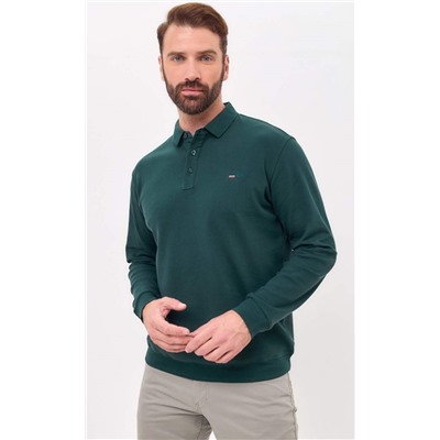 Поло д/р F421-07-7021 green