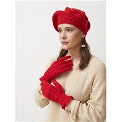 Берет кашемировый 11009b красный