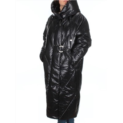 22-203 BLACK Пальто зимнее женское (200 гр. тинсулейт)
