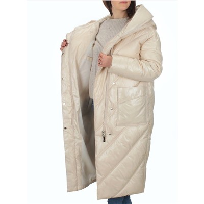 21-381 LT. BEIGE Пальто зимнее женское (200 гр. тинсулейт)