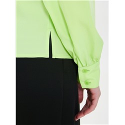 Блузка лимонного цвета с длинными рукавами