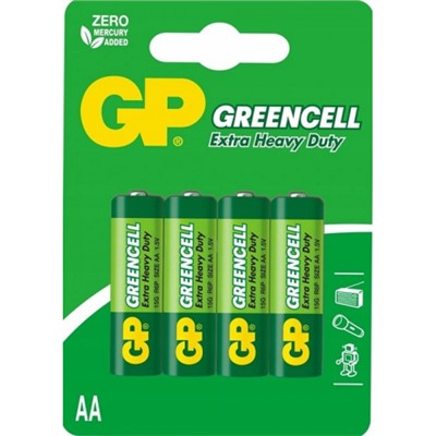 GP Greencell AA ( 4шт ) R6 BL4 15G-2CR4 *18*