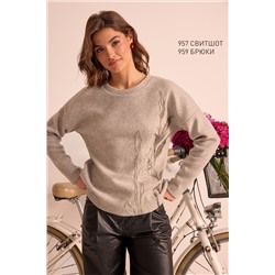 NiV NiV fashion 957 бежевый-меланж, Свитшот