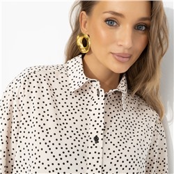 Рубашка комбинированная с кружевом, Работаю красиво (оригинал)