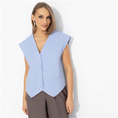 Жилет оверсайз, Дерзкий шарм (голубой)