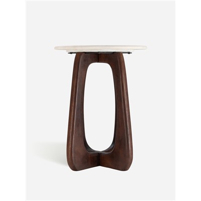 Столик журнальный «Милки», 40.5×40.5×54.5 см, дерево, мрамор