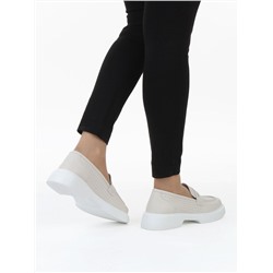 03-YC382-2 LT. BEIGE Лоферы женские (натуральная кожа)