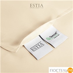 Estia ОРНЕЛЛА экрю Простыня на резинке 160х200+30, 1пр.,тенсель