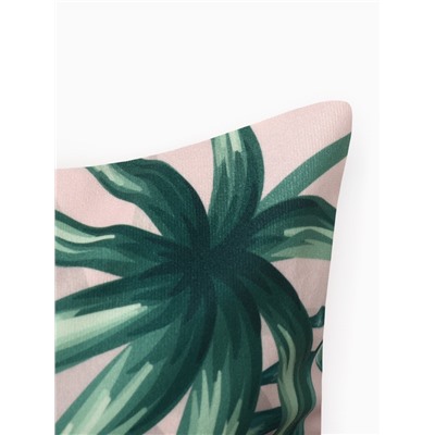 Набор наволочек декоративных «Этель» Botanica, 4 шт., 40×40 см, велюр