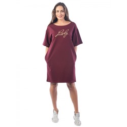 Платье из футера Lady ФП1337П3 красное