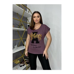 240-7 слива Жен. футболка