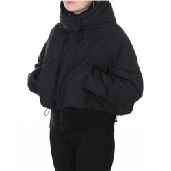H24-033 BLACK Куртка пуховая зимняя женская (пух)
