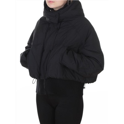 H24-033 BLACK Куртка пуховая зимняя женская (пух)
