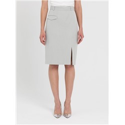 Юбка бледно-зелёная в тонкую полоску