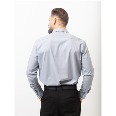 008J Мужская рубашка JenTa светло-серая