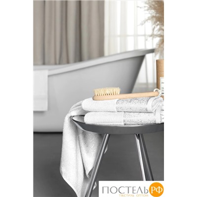 PRIME PRIVE ЛАРС бел К-т Полотенец, 50x100-1/70х140-1, 2 пр., 100% хлопок, 500 гр/м2
