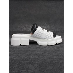 08-PEY148-1 WHITE Босоножки женские (натуральная кожа)