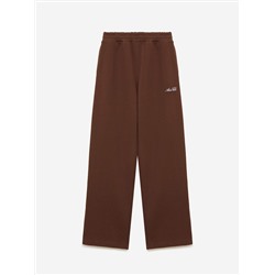 Брюки спортивные прямого кроя 0099, коричневый