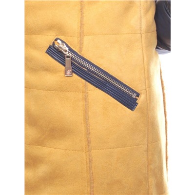 5157 YELLOW Парка женская зимняя (150 гр синтепон, искусственный мех)