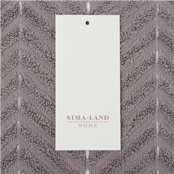 Коврик махровый SL HOME: Lines "Софт Мист" 50х70 см, 100% хлопок, 750 г/м2