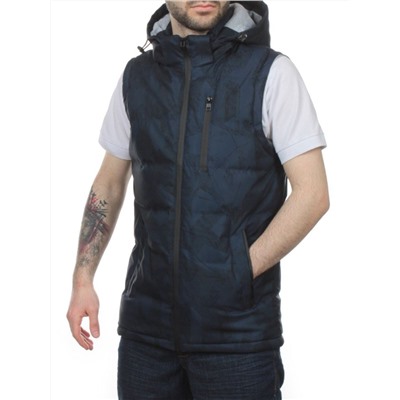 2121 DK. BLUE Жилет мужской (100 гр. синтепон)
