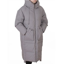6615 GRAY Пальто зимнее женское (200 гр. холлофайбер)