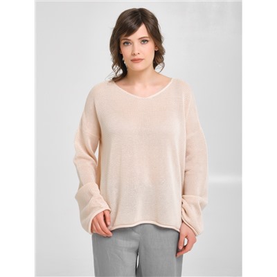 Джемпер вязаный цвета экрю