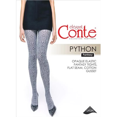 CONTE PYTHON Колготки женские со змеиным рисунком