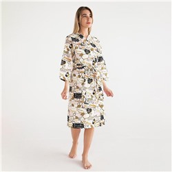 Халат женский «Этель. Девичник», размер 42-44, вафля 200 г/м², хлопок