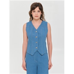 Жилет джинсовый синего цвета
