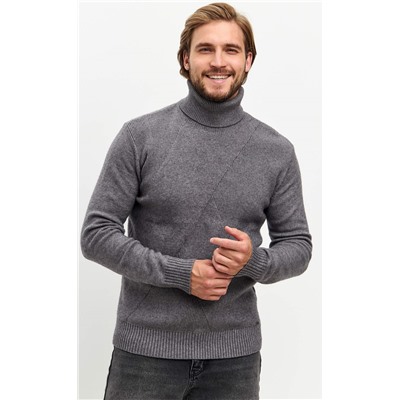 Водолазка F421-1528 grey melange